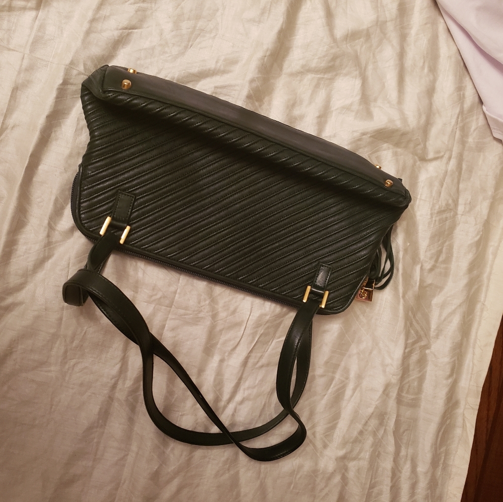 A beautiful green ST John handbag.